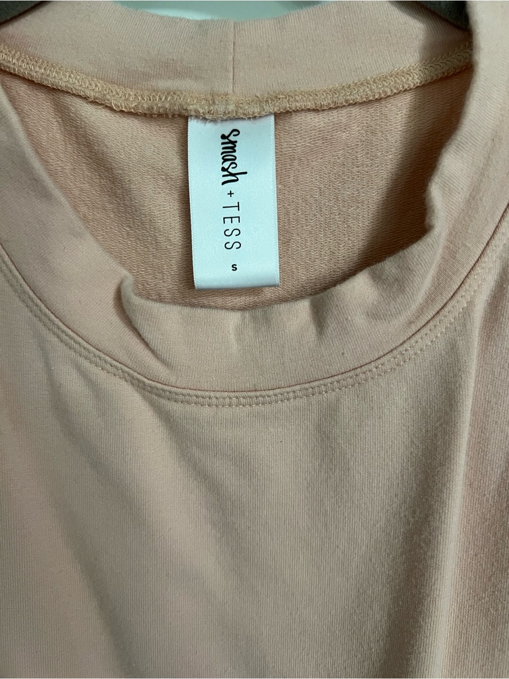 Smash + Tess Blush Crewneck Long Sleeve Dress